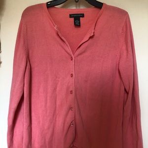 Pink sweater cardigan